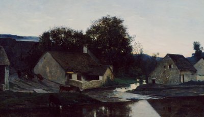 Hamlet of Optevoz, ca. 1852. av Charles Francois Daubigny