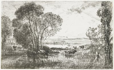 Den hydrauliske motoren, 1862 av Charles Francois Daubigny