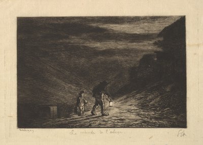 Søket etter et vertshus, 1861. av Charles Francois Daubigny