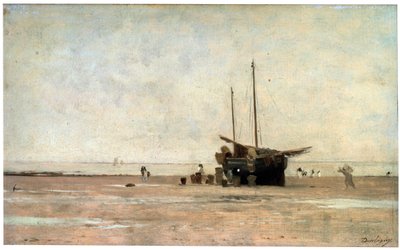 The Seashore, slutten av 1860-tallet tidlig på 1870-tallet. av Charles Francois Daubigny