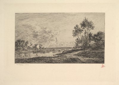 Seinen ved Port Maurin, 1870. av Charles Francois Daubigny