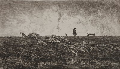 Dusjen, ca. 1851. av Charles Francois Daubigny