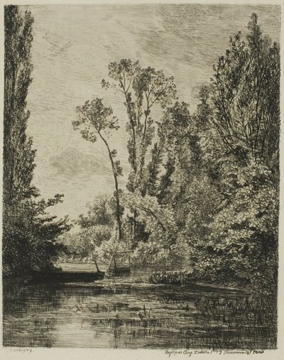 Jomfruøyene ved Bezons (Fiskehullet) av Charles Francois Daubigny