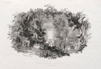 Vinterhagen, 1842-1843. av Charles Francois Daubigny