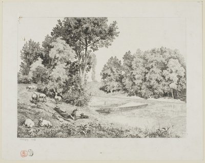 Utsikt tatt ved Bas-Meudon av Charles Francois Daubigny