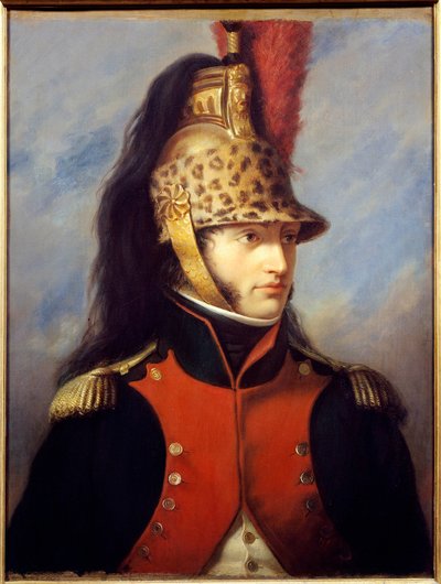 Portrett av Louis Bonaparte (1778-1846) i uniform av oberst i 5. drageregiment Maleri av Charles Francois Jalabert (1819-1901) 1852 Malmaison musee du chateau - Portrett av Louis Bonaparte (1778-1846) i uniformen til oberst den 5. re av Charles François Jalabert