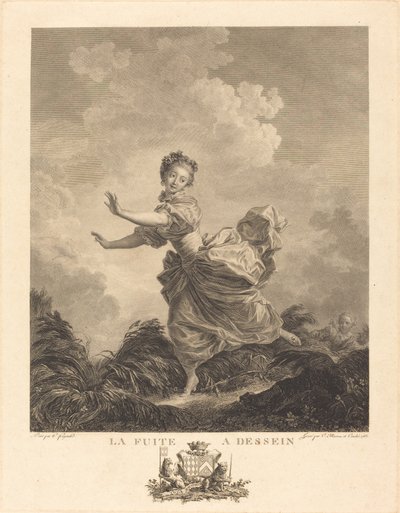Lekker med vilje av Charles François Adrien Macret and Jacques Couché after Jean Honoré Fragonard