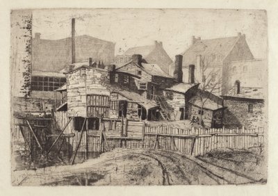 Uten tittel (Trehus i byen) av Charles Frederick William Mielatz