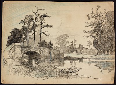 Cranford Park Bridge, Hillingdon, Stor-London av Charles George Harper