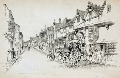 High Street, Canterbury, Kent av Charles George Harper