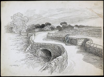 Swarkestone Bridge, Stanton By Bridge, Derbyshire av Charles George Harper