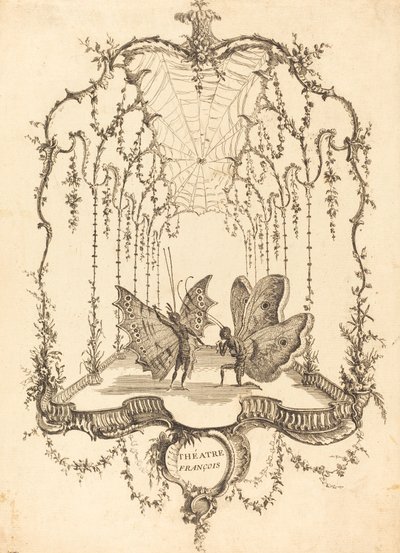 fransk teater av Charles Germain de Saint Aubin