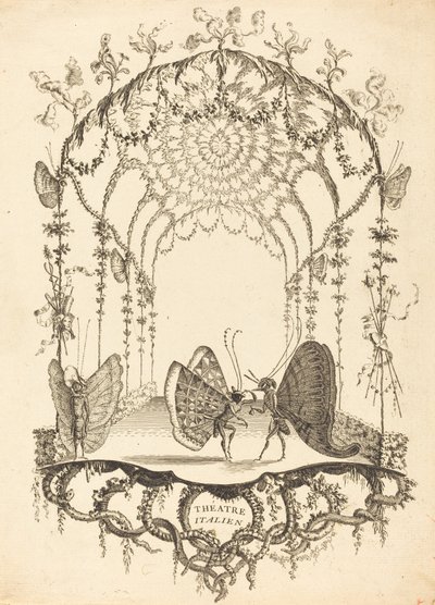 italiensk teater av Charles Germain de Saint Aubin