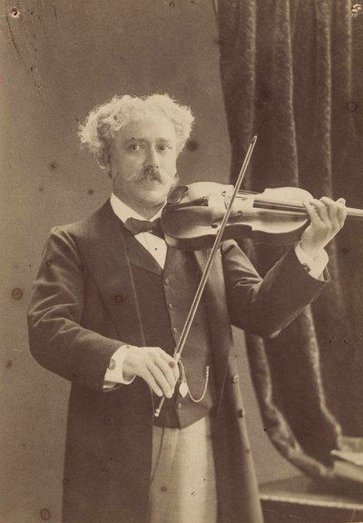 Portrett av fiolinisten og komponisten Paul de Sarasate 1844-1908, ca. 1890. av Charles Gerschel