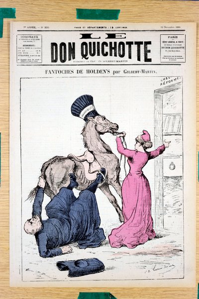 Omslag til "Don Quixote", nummer 335, Satirical in Colors av Charles Gilbert Martin