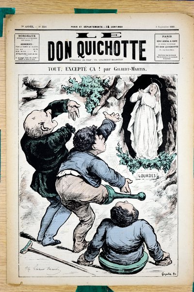 Omslag av "" Le Don Quixote"", nummer 324, Satirique en Colors av Charles Gilbert Martin