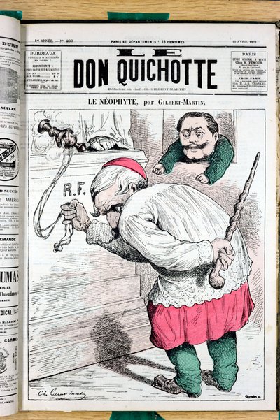 Omslag til ""Le Don Quixote"", nummer 200, Satirical in Colors av Charles Gilbert Martin