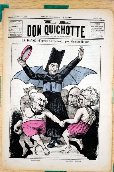 Omslag til ""Le Don Quixote"", nummer 294, Satirical in Colors av Charles Gilbert Martin