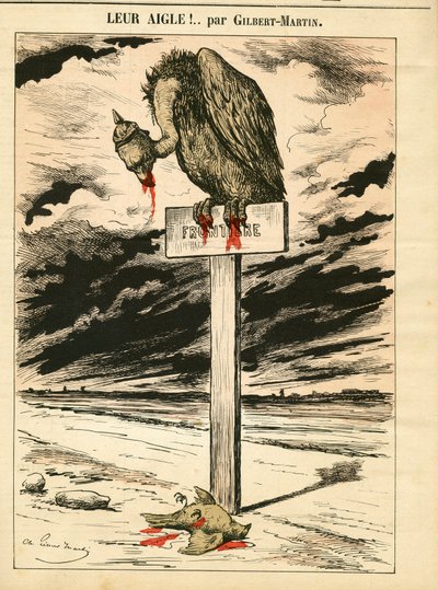 Omslag til ""Le Don Quixote"", nummer 693, satirisk i farger av Charles Gilbert Martin