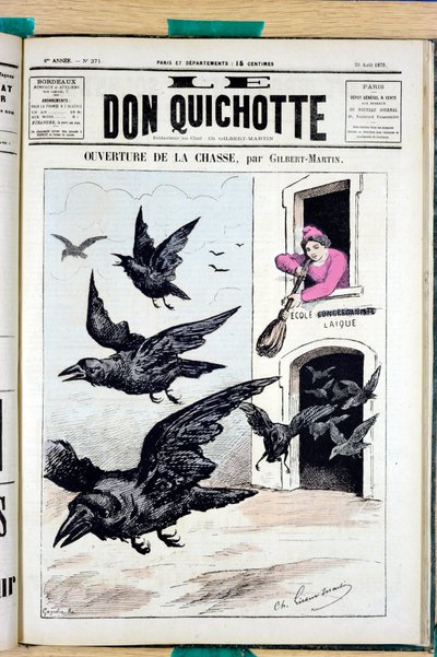 Omslag til "" The Don Quixote "", nummer 271, Satirique en Colors av Charles Gilbert Martin