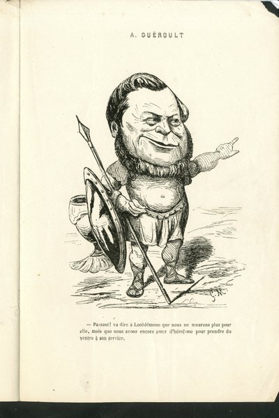 Illustrasjon av Charles Gilbert-Martin (1839-1905) i "" Contemporary Grimaces"" av Charles Gilbert Martin