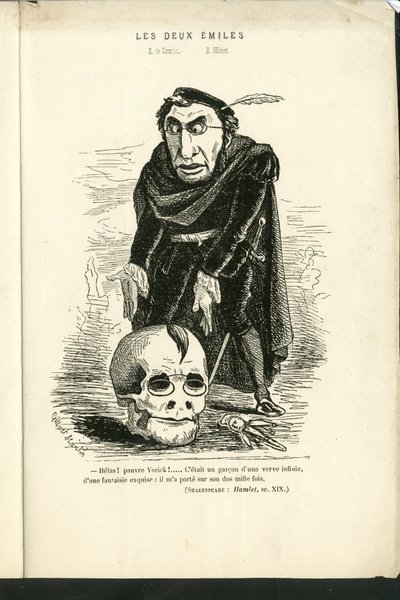 Illustrasjon av Charles Gilbert-Martin (1839-1905) i "" Contemporary Grimaces"" av Charles Gilbert Martin