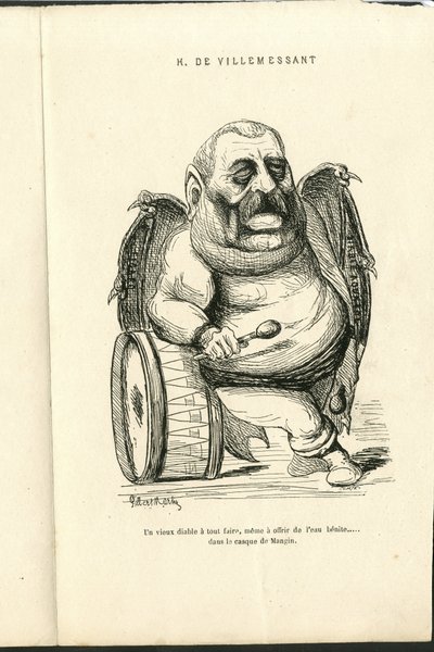 Illustrasjon av Charles Gilbert-Martin (1839-1905) i "" Contemporary Grimaces"" av Charles Gilbert Martin