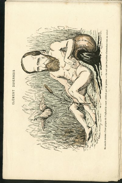 Illustrasjon av Charles Gilbert-Martin (1839-1905) i "" Contemporary Grimaces"" av Charles Gilbert Martin