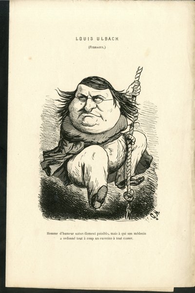 Illustrasjon av Charles Gilbert-Martin (1839-1905) i "" Contemporary Grimaces"" av Charles Gilbert Martin