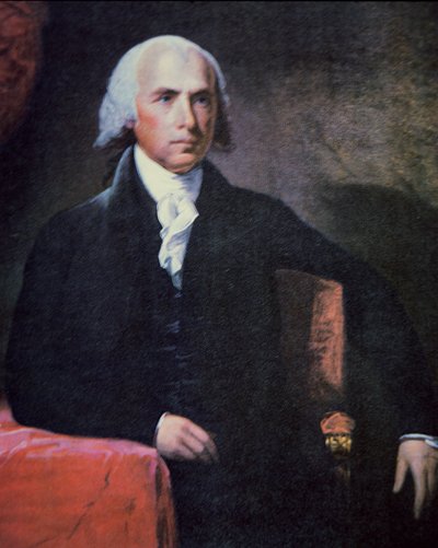 James Madison (1751-1836) (litho-farge) av Charles Gilbert Stuart