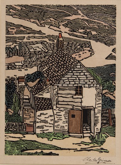Cornish Cottage av Charles Ginner