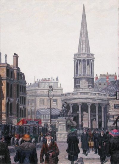 The Church of All Souls, Langham Place, London av Charles Ginner