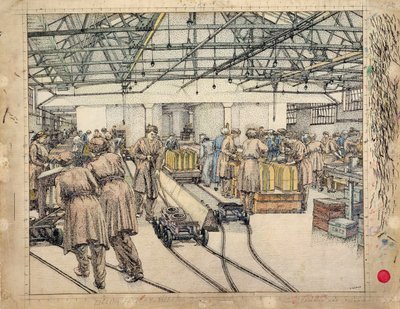 Fyllingsfabrikken, Hereford av Charles Ginner