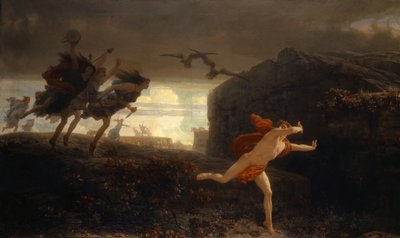 Pentheus forfulgt av maenadene, 1864 av Charles Gleyre
