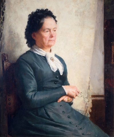Portrett av kunstnerens mor, 1885. av Charles Gogin
