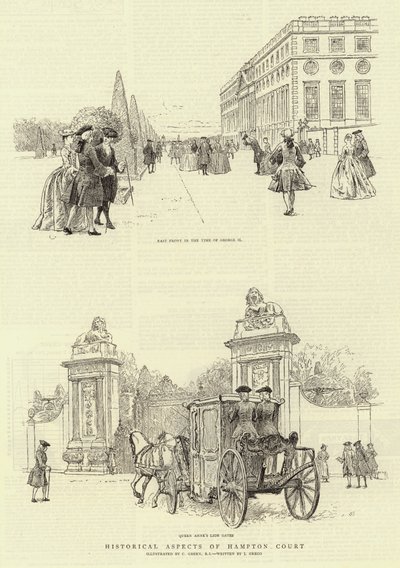Historiske aspekter ved Hampton Court av Charles Green