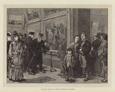 Feriefolk på Nasjonalgalleriet av Charles Green