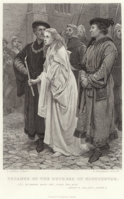Bot fra hertuginnen av Gloucester, Henry VI, Pt 2, Act 2, Scene 4 av Charles Green