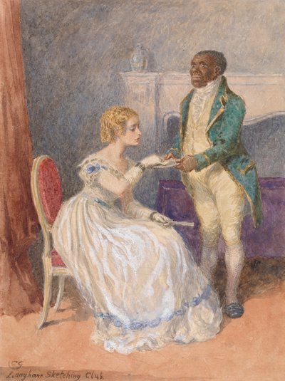 The Visiting Card - Langham Sketching Club Emne av Charles Green
