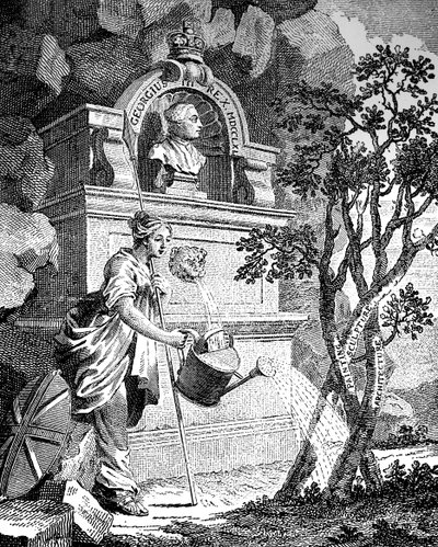 Frontispice til kunstnerkatalogen, c1760-tallet. av Charles Grignion