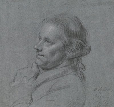 Portrettstudie av John Inigo Richards, RA av Charles Grignion