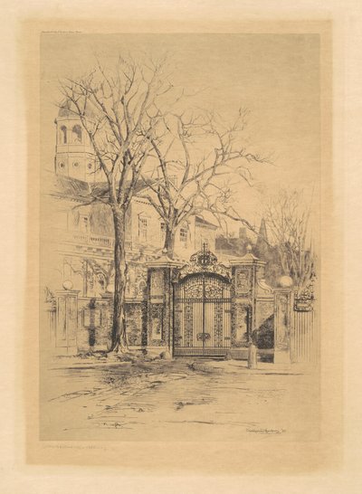 Johnson Gate, Cambridge, Massachusetts av Charles H. Woodbury