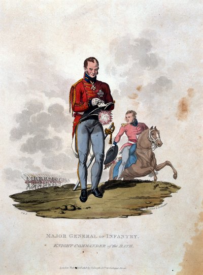 Generalmajor for infanteri Knight Commander of the Bath, fra 