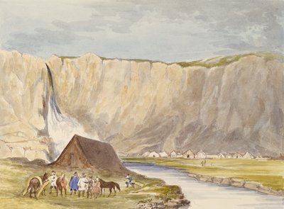 View, Polar Region (wc og grafitt på papir) av Charles Hamilton Smith
