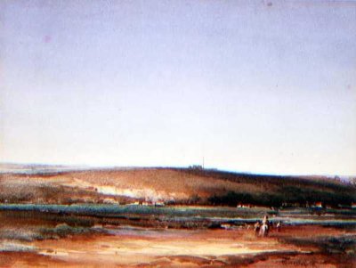 Elvemunningen ved lavvann av Charles Harrington