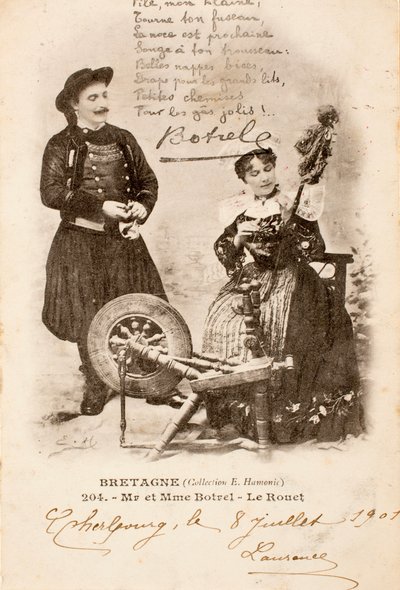 Gammelt postkort / Le Rouet / Bretagne / Frankrike av Augustus Kollner