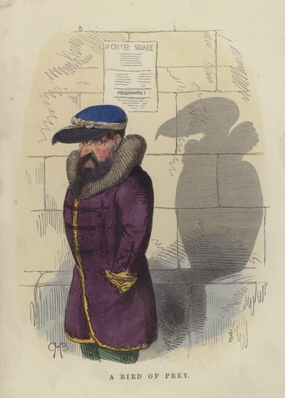 A Bird of Prey (farget gravering) av Charles Henry Bennett