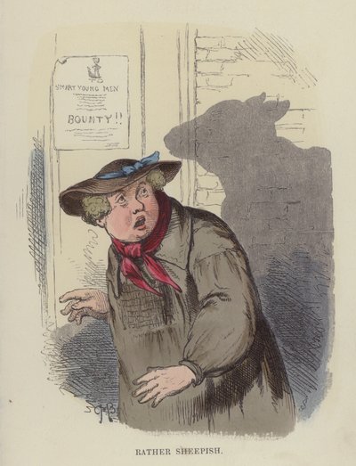 Ganske fåraktig (farget gravering) av Charles Henry Bennett