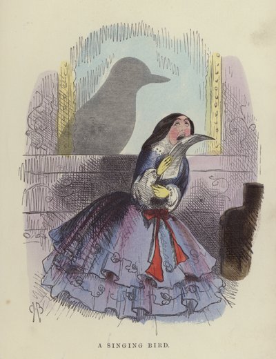 Singing Bird (farget gravering) av Charles Henry Bennett