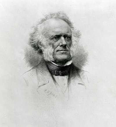 Sir Charles Lyell, 1875 (stippgravering) av Charles Henry Jeens